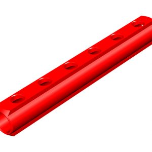 Verteiler 1"- 6 Ausgänge - 1/2" - rot