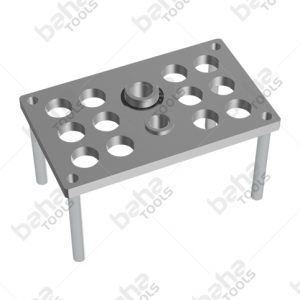Werkzeugseitige Hälfte der Multikupplung 12 Anschlüsse -  Platte unbestückt