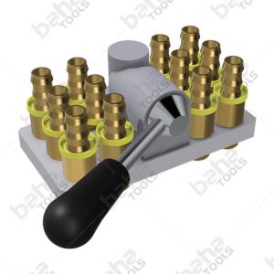 Maschinenseitige Hälfte der Multikupplung 12 Anschlüsse Kupplung Schnellsteck-Tülle 13mm mit Ventil