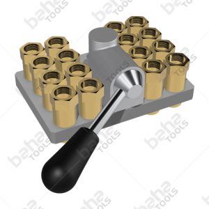 Maschinenseitige Hälfte der Multikupplung 16 Anschlüsse Kupplung 3/8" Innengewinde mit Ventil