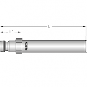 Nippelverlängerung ohne Gewinde - 150mm