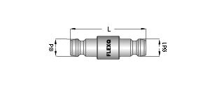 Adapternippel HPT 6mm mit Nippel HPT 6mm - Ohne Ventil