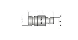 Adapternippel HPT 9mm mit Nippel IPT 6mm - Ohne Ventil