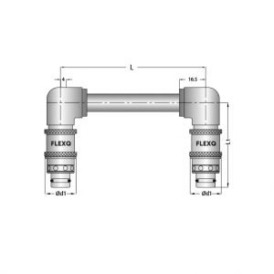 Umlenkstecker – (2 Stück)- Ohne Ventil – Rohr 125mm – 90°